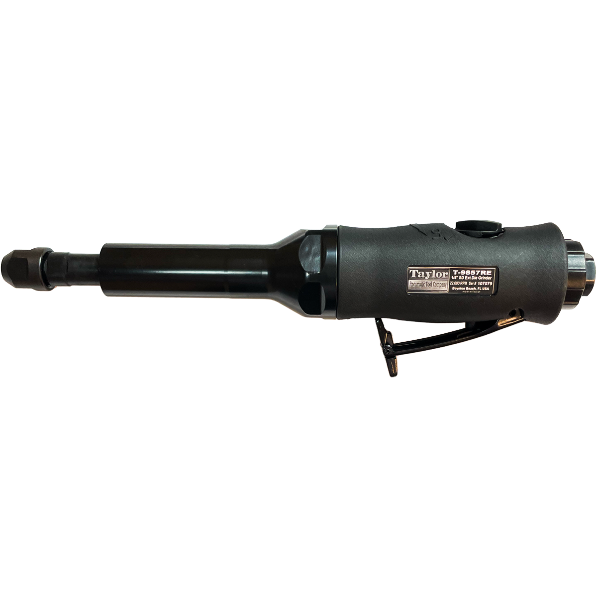 T9857RE 1/4" Extended Straight Die Grinder Taylor Pneumatic Tool Company
