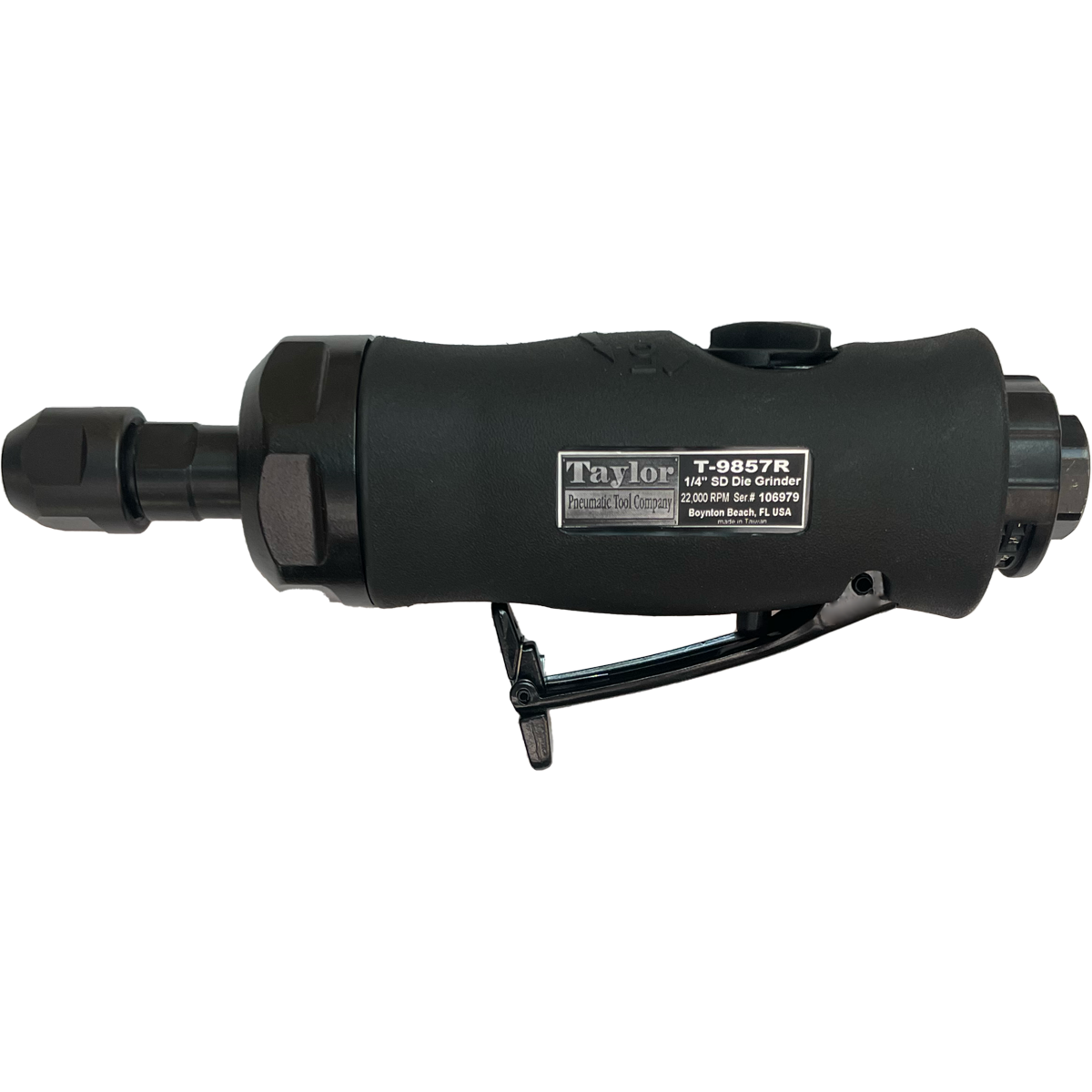 T9857R 1/4" Straight Die Grinder Taylor Pneumatic Tool Company