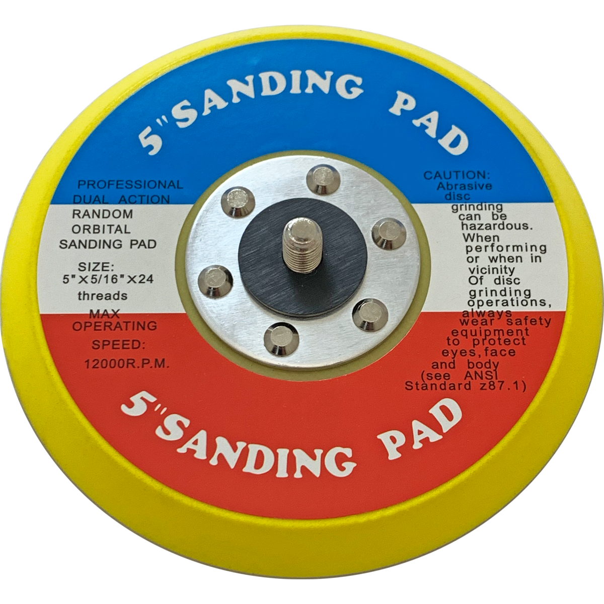 T6415V 5" Velcro Sanding Pad Taylor Pneumatic Tool Company