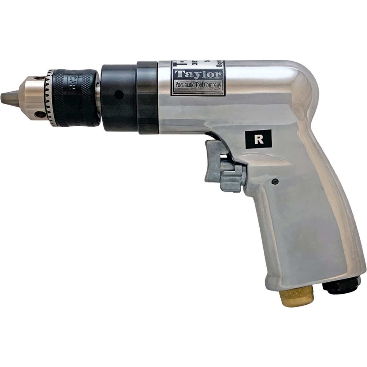 KP554 Portable Pneumatic Drill - Straight Air Power Drill, Reversible, With Comfort Grip For Drilling & Tapping