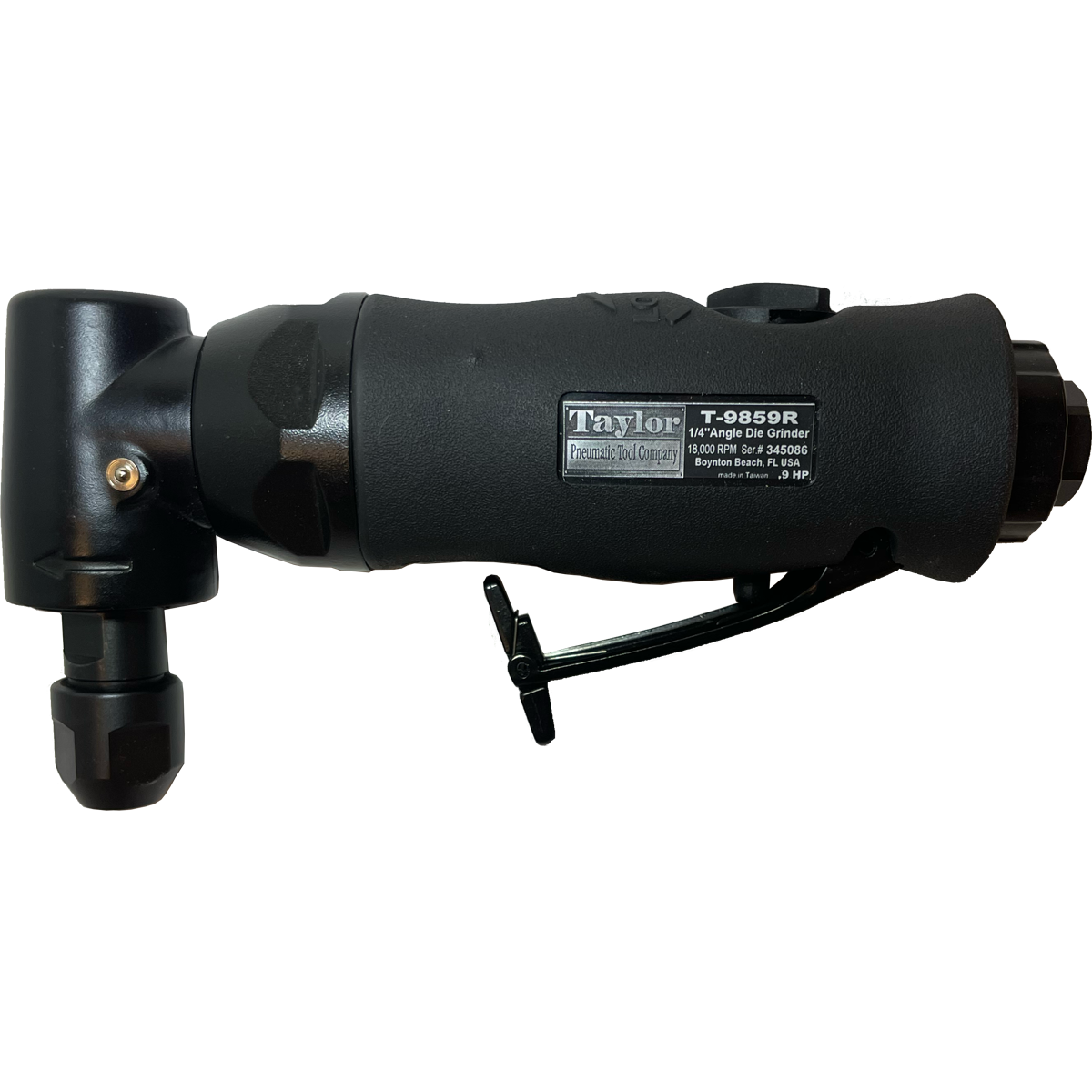 T-9859R .9 HP Angle Die Grinder – Taylor Pneumatic Tool Company